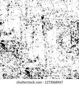 Vector grunge overlay texture. Black and white background. Abstract monochrome image includes a faded effect in dark tones