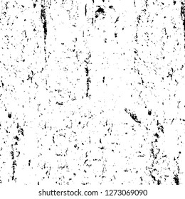 Vector grunge overlay texture. Black and white background. Abstract monochrome image includes a faded effect in dark tones