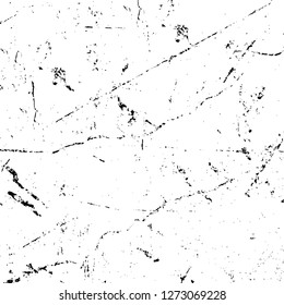 Vector grunge overlay texture. Black and white background. Abstract monochrome image includes a faded effect in dark tones