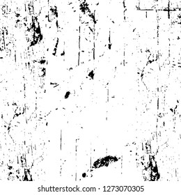 Vector grunge overlay texture. Black and white background. Abstract monochrome image includes a faded effect in dark tones