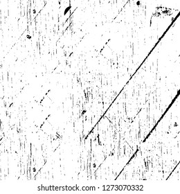 Vector grunge overlay texture. Black and white background. Abstract monochrome image includes a faded effect in dark tones