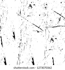 Vector grunge overlay texture. Black and white background. Abstract monochrome image includes a faded effect in dark tones