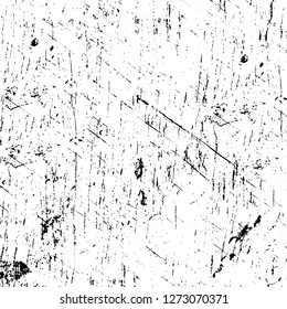 Vector grunge overlay texture. Black and white background. Abstract monochrome image includes a faded effect in dark tones