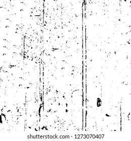 Vector grunge overlay texture. Black and white background. Abstract monochrome image includes a faded effect in dark tones
