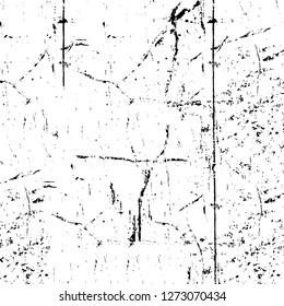 Vector grunge overlay texture. Black and white background. Abstract monochrome image includes a faded effect in dark tones