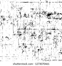 Vector grunge overlay texture. Black and white background. Abstract monochrome image includes a faded effect in dark tones