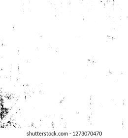 Vector grunge overlay texture. Black and white background. Abstract monochrome image includes a faded effect in dark tones