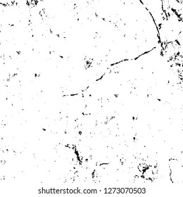 Vector grunge overlay texture. Black and white background. Abstract monochrome image includes a faded effect in dark tones