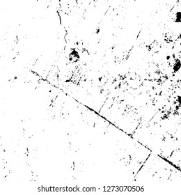 Vector grunge overlay texture. Black and white background. Abstract monochrome image includes a faded effect in dark tones