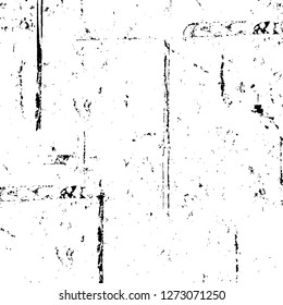 Vector grunge overlay texture. Black and white background. Abstract monochrome image includes a faded effect in dark tones