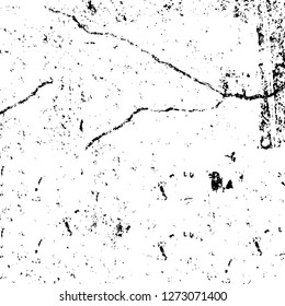 Vector grunge overlay texture. Black and white background. Abstract monochrome image includes a faded effect in dark tones