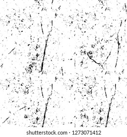 Vector grunge overlay texture. Black and white background. Abstract monochrome image includes a faded effect in dark tones