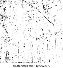 Vector grunge overlay texture. Black and white background. Abstract monochrome image includes a faded effect in dark tones