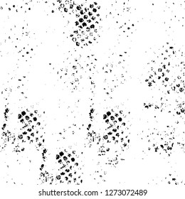 Vector grunge overlay texture. Black and white background. Abstract monochrome image includes a faded effect in dark tones