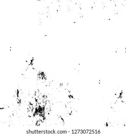 Vector grunge overlay texture. Black and white background. Abstract monochrome image includes a faded effect in dark tones