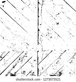Vector grunge overlay texture. Black and white background. Abstract monochrome image includes a faded effect in dark tones