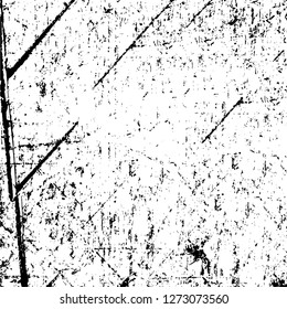 Vector grunge overlay texture. Black and white background. Abstract monochrome image includes a faded effect in dark tones