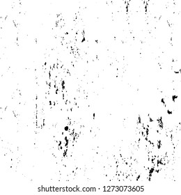 Vector grunge overlay texture. Black and white background. Abstract monochrome image includes a faded effect in dark tones