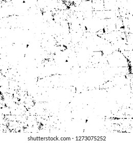 Vector grunge overlay texture. Black and white background. Abstract monochrome image includes a faded effect in dark tones