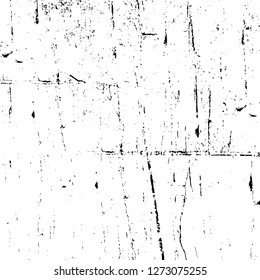 Vector grunge overlay texture. Black and white background. Abstract monochrome image includes a faded effect in dark tones