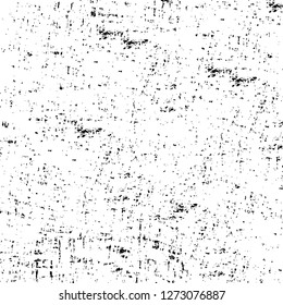 Vector grunge overlay texture. Black and white background. Abstract monochrome image includes a faded effect in dark tones