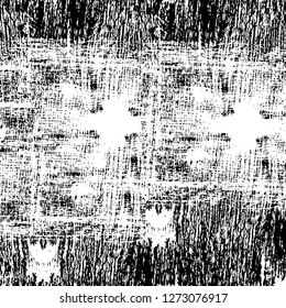Vector grunge overlay texture. Black and white background. Abstract monochrome image includes a faded effect in dark tones