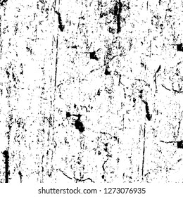 Vector grunge overlay texture. Black and white background. Abstract monochrome image includes a faded effect in dark tones