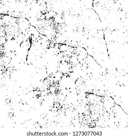 Vector grunge overlay texture. Black and white background. Abstract monochrome image includes a faded effect in dark tones