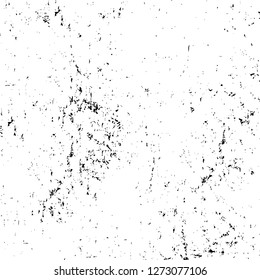 Vector grunge overlay texture. Black and white background. Abstract monochrome image includes a faded effect in dark tones