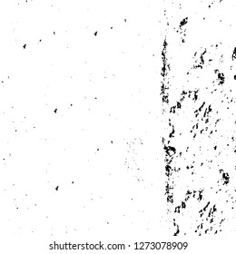 Vector grunge overlay texture. Black and white background. Abstract monochrome image includes a faded effect in dark tones