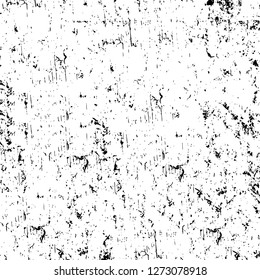Vector grunge overlay texture. Black and white background. Abstract monochrome image includes a faded effect in dark tones