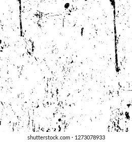 Vector grunge overlay texture. Black and white background. Abstract monochrome image includes a faded effect in dark tones