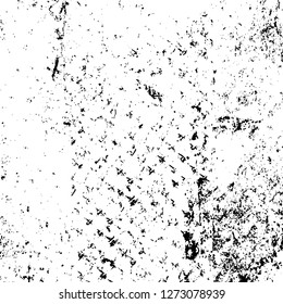 Vector grunge overlay texture. Black and white background. Abstract monochrome image includes a faded effect in dark tones