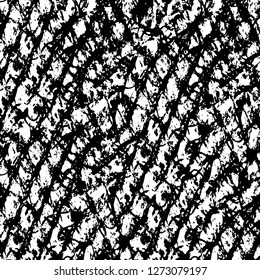 Vector grunge overlay texture. Black and white background. Abstract monochrome image includes a faded effect in dark tones