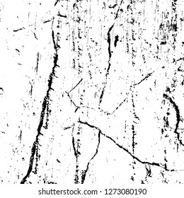 Vector grunge overlay texture. Black and white background. Abstract monochrome image includes a faded effect in dark tones