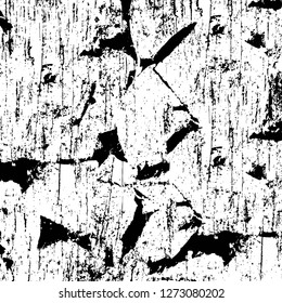 Vector grunge overlay texture. Black and white background. Abstract monochrome image includes a faded effect in dark tones