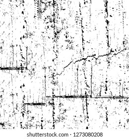 Vector grunge overlay texture. Black and white background. Abstract monochrome image includes a faded effect in dark tones