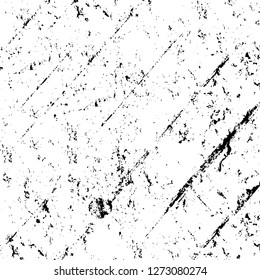 Vector grunge overlay texture. Black and white background. Abstract monochrome image includes a faded effect in dark tones