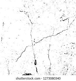 Vector grunge overlay texture. Black and white background. Abstract monochrome image includes a faded effect in dark tones