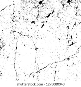 Vector grunge overlay texture. Black and white background. Abstract monochrome image includes a faded effect in dark tones