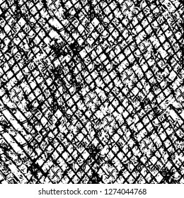 Vector grunge overlay texture. Black and white background. Abstract monochrome image includes a faded effect in dark tones