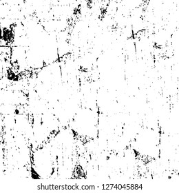 Vector grunge overlay texture. Black and white background. Abstract monochrome image includes a faded effect in dark tones
