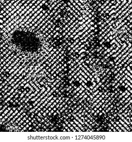 Vector grunge overlay texture. Black and white background. Abstract monochrome image includes a faded effect in dark tones