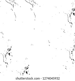 Vector grunge overlay texture. Black and white background. Abstract monochrome image includes a faded effect in dark tones