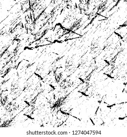 Vector grunge overlay texture. Black and white background. Abstract monochrome image includes a faded effect in dark tones