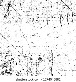 Vector grunge overlay texture. Black and white background. Abstract monochrome image includes a faded effect in dark tones