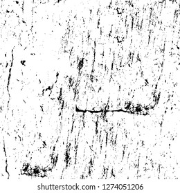 Vector grunge overlay texture. Black and white background. Abstract monochrome image includes a faded effect in dark tones