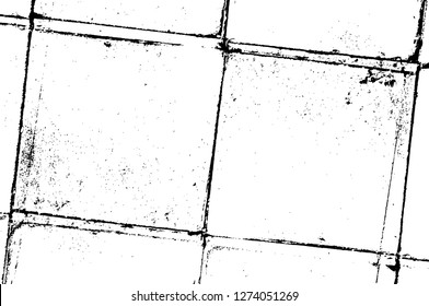 Vector grunge overlay texture. Black and white background. Abstract monochrome image includes a faded effect in dark tones