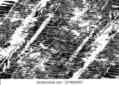 Vector grunge overlay texture. Black and white background. Abstract monochrome image includes a faded effect in dark tones