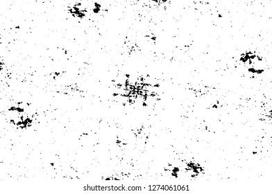 Vector grunge overlay texture. Black and white background. Abstract monochrome image includes a faded effect in dark tones